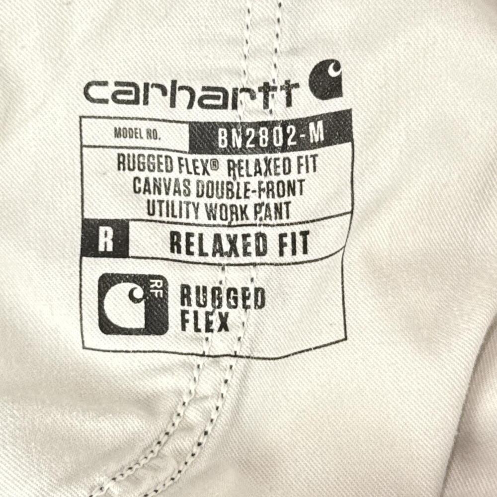 Distressed Style Carhartt Work Wear Utility Mens Relaxed Jeans 38x30 - Picture 4 of 8